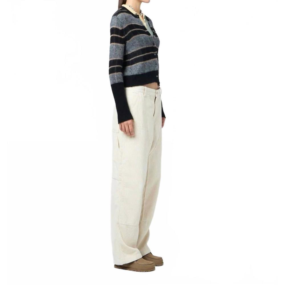 NEW GUEST IN RESIDENCE shadow plaid cardigan in multi - Picture 3 of 7